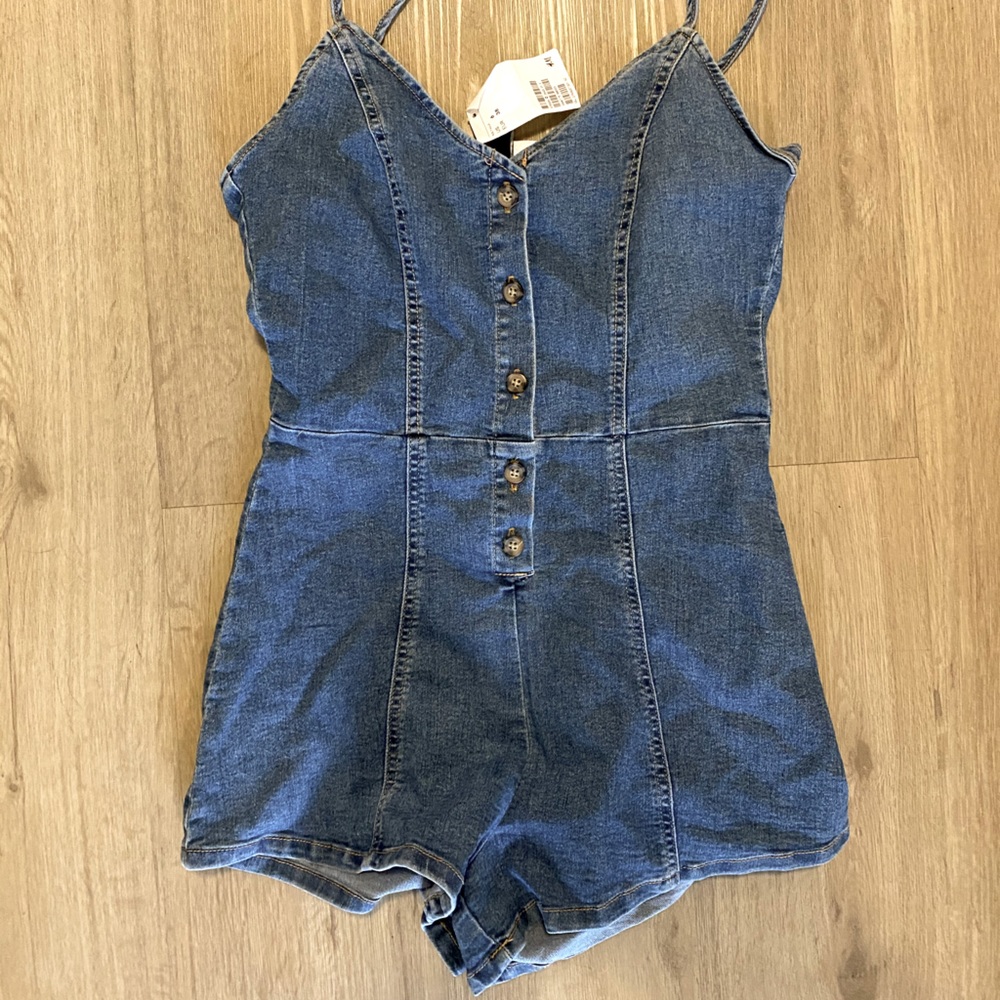 H&M denim romper